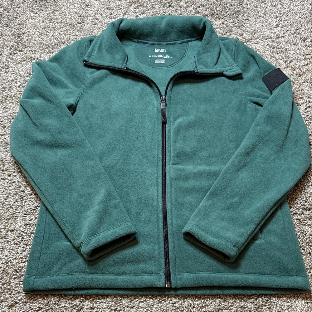 NWOT DKNY Green Fleece Jacket